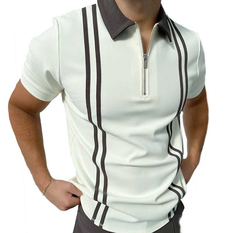 Zeb - Vertikal gestreiftes Polo Shirt