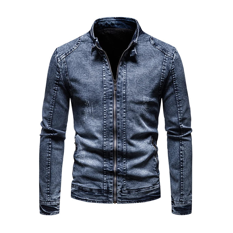 Enzo | Kraft Veste rétro slim fit pour hommes 