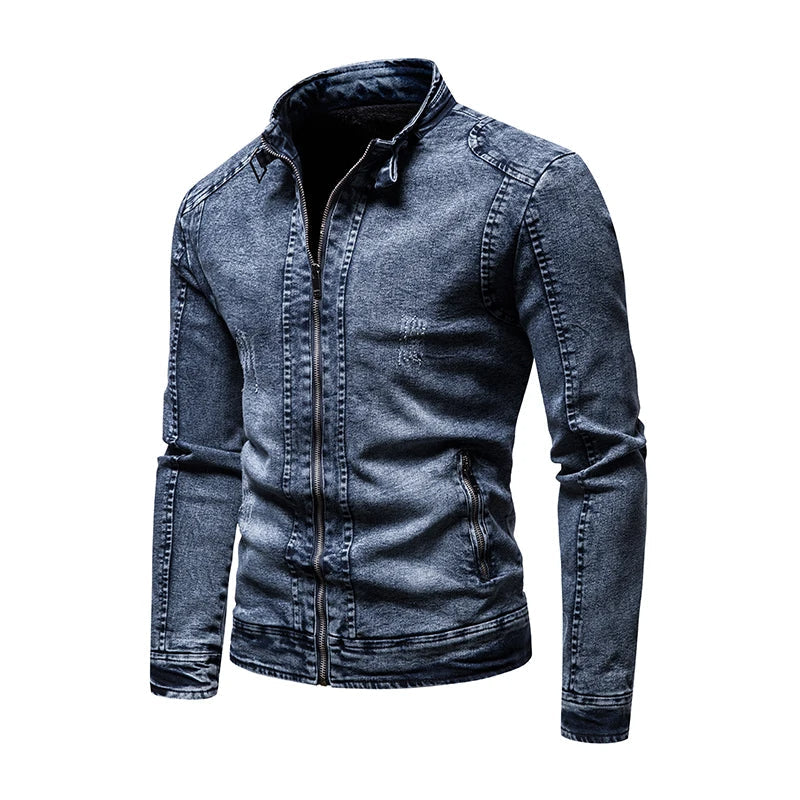 Enzo | Kraft Veste rétro slim fit pour hommes 