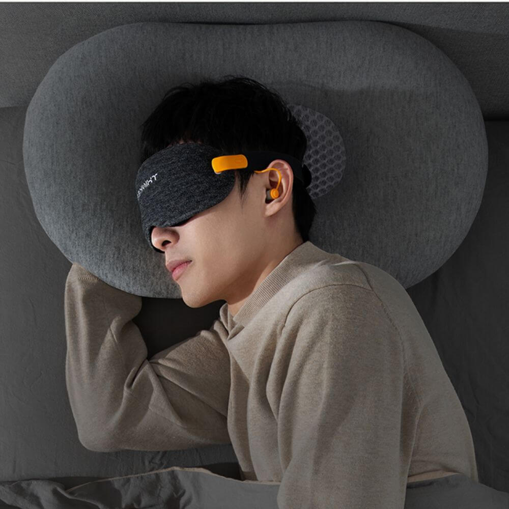 Relaxation Eye Mask with Integrated Earplugs