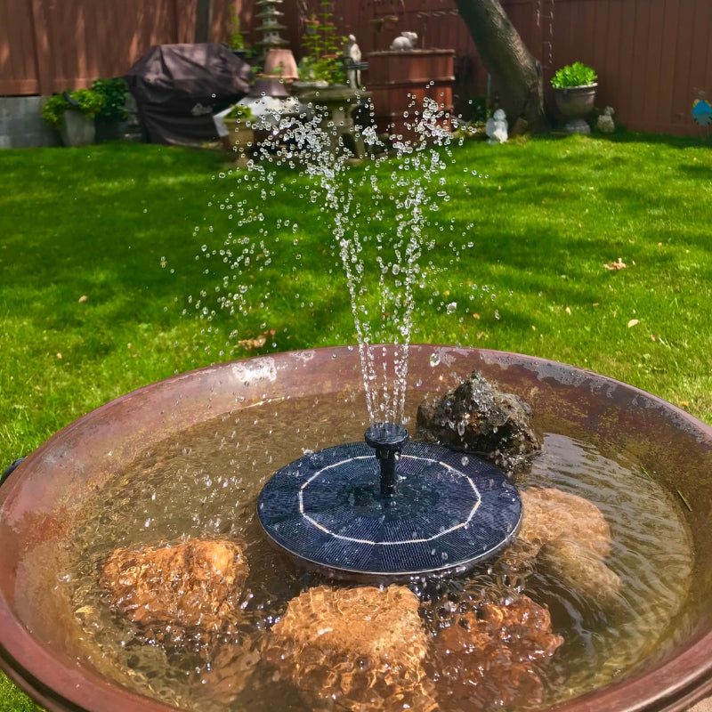 Solar-Powered Fountain