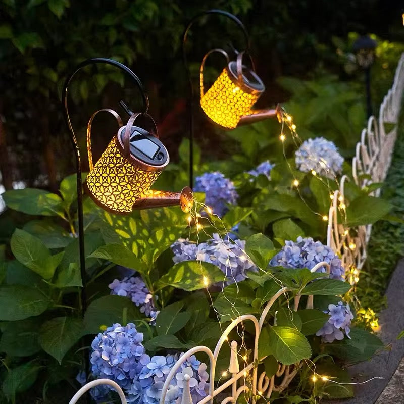 Solar Watering Can Lamp