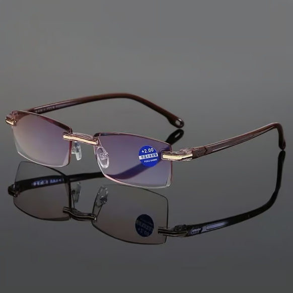 Sapphire High Hardness Anti-blue Progressive Far And Near Dual-Use Reading Glasses