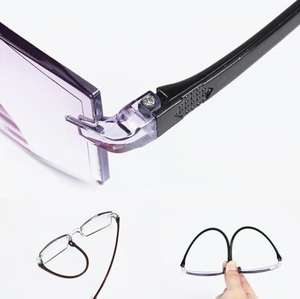 Sapphire High Hardness Anti-blue Progressive Far And Near Dual-Use Reading Glasses