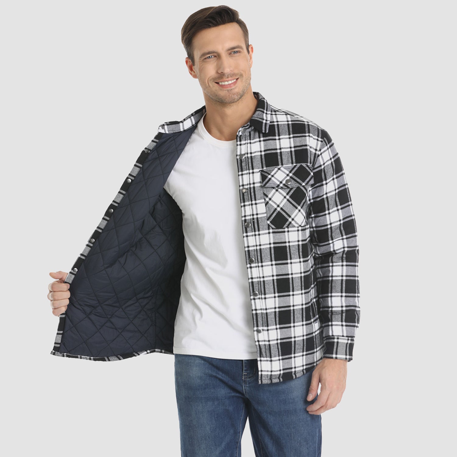 Jack | Gestreifte Flanelljacke