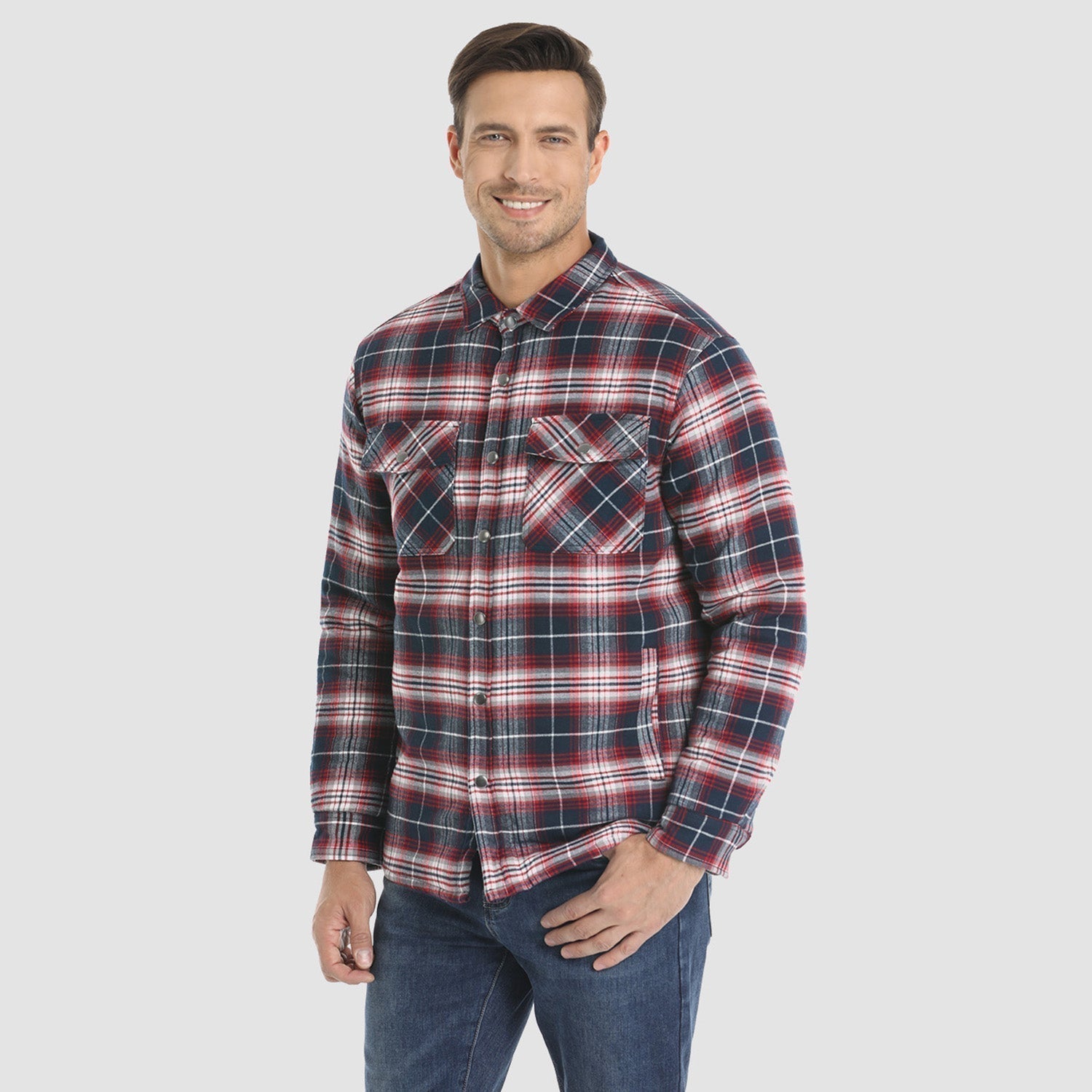 Jack | Gestreifte Flanelljacke