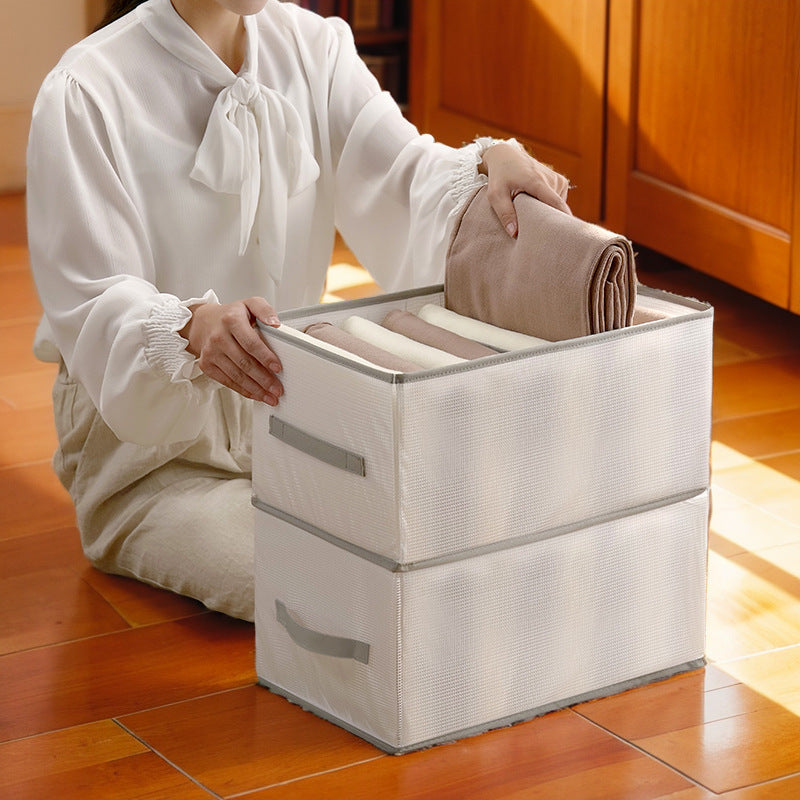 Foldable Clothes Organizer Box with Compartments