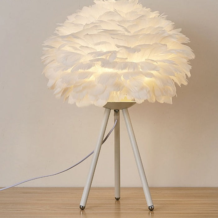 Feather Table Lamp