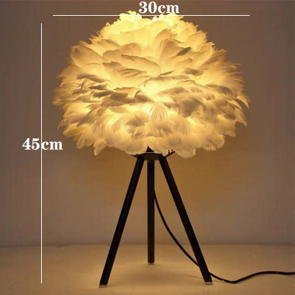 Feather Table Lamp