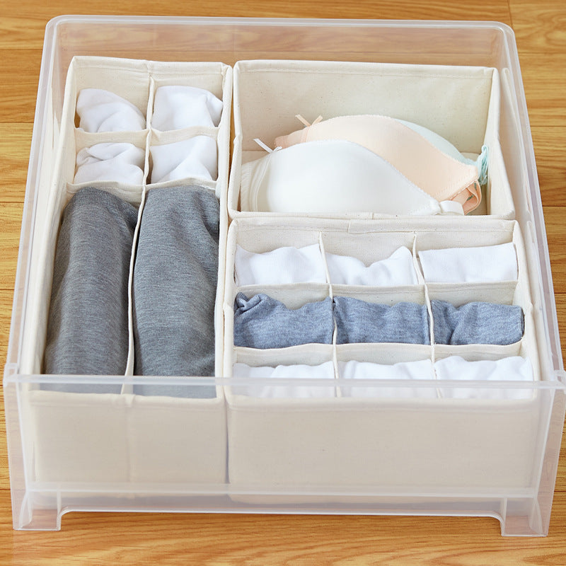 Foldable Clothes Organizer Box with Compartments