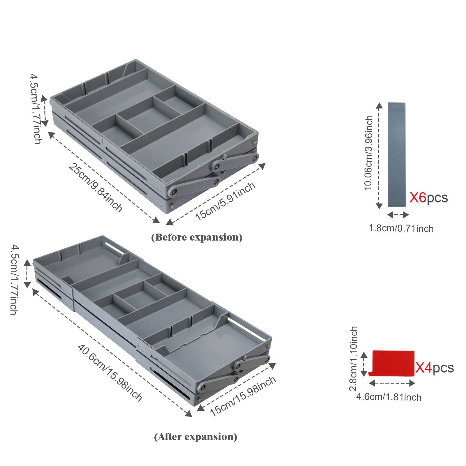 Drawer Organizer with Multiple Levels