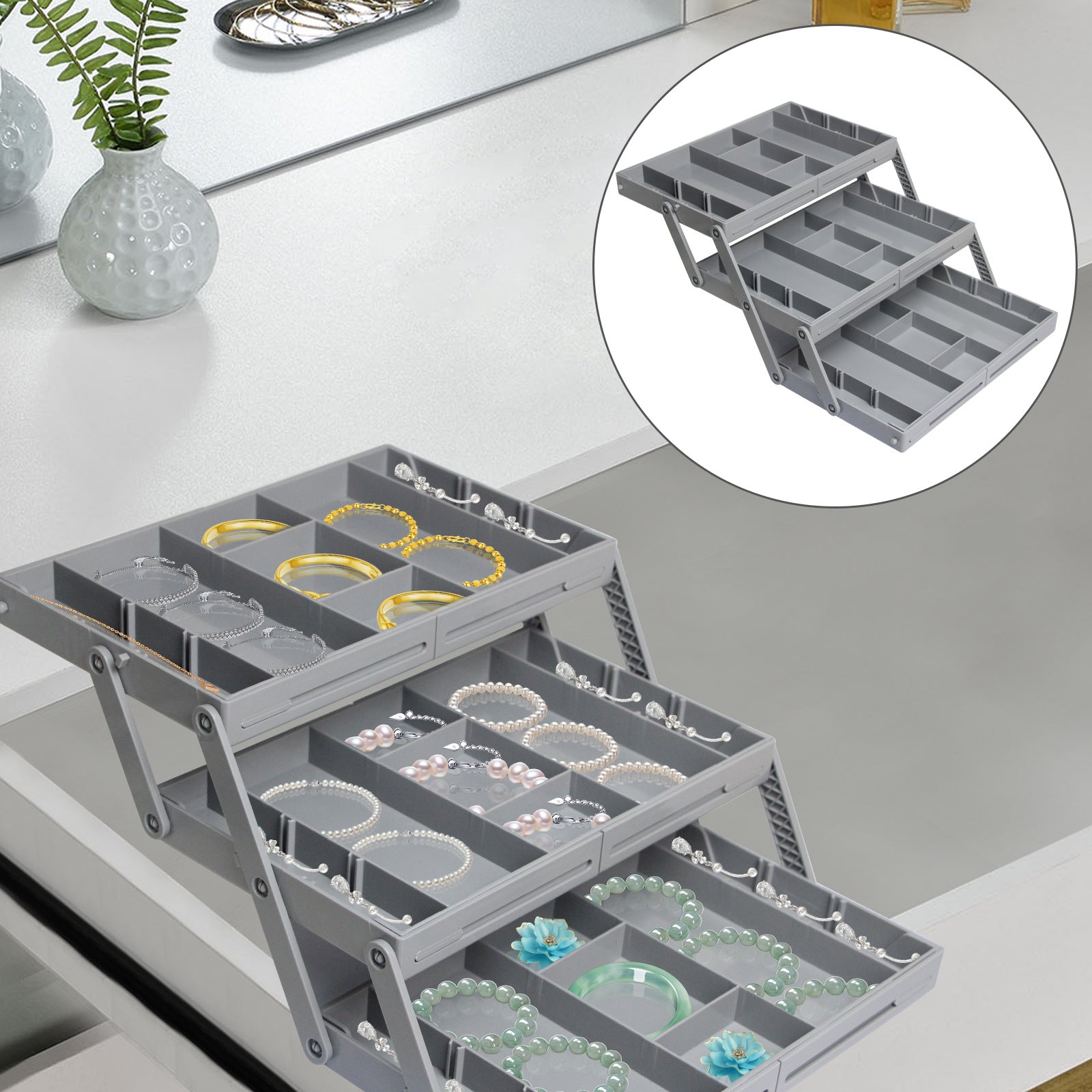 Drawer Organizer with Multiple Levels