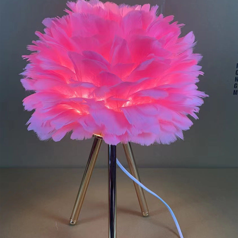 Feather Table Lamp