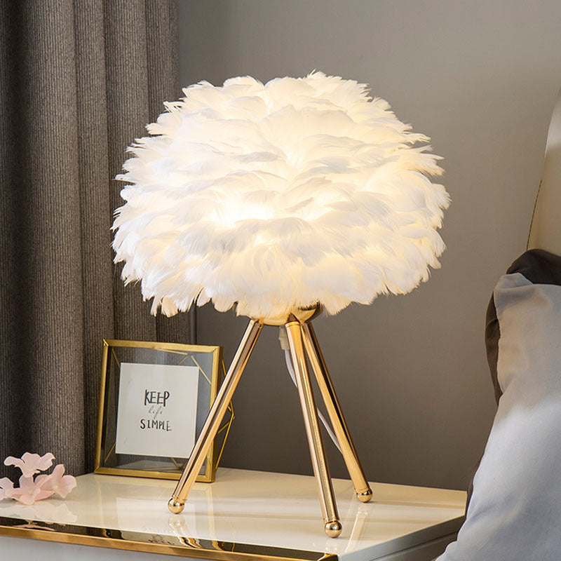 Feather Table Lamp