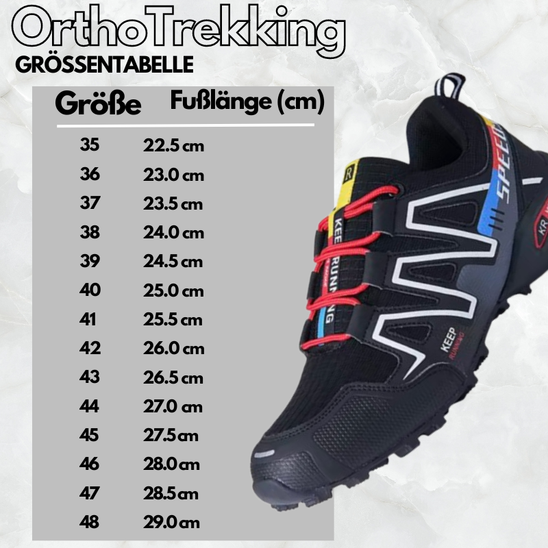 OrthoTrekking | Ergonomische Schmerzlindernde Trekking - Wanderschuhe