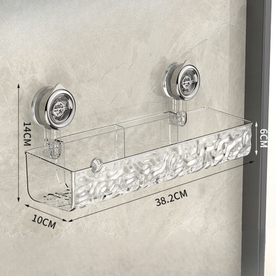 Eckregal mit Saugnapf fürs Badezimmer