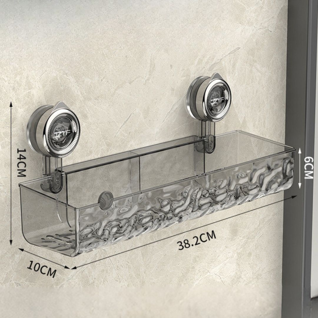 Eckregal mit Saugnapf fürs Badezimmer