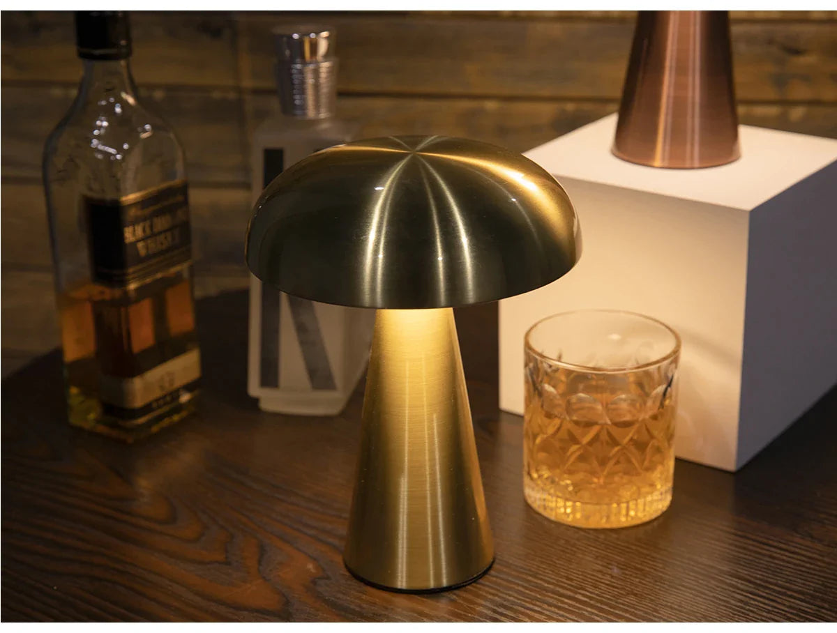 Metal Mushroom Lamp