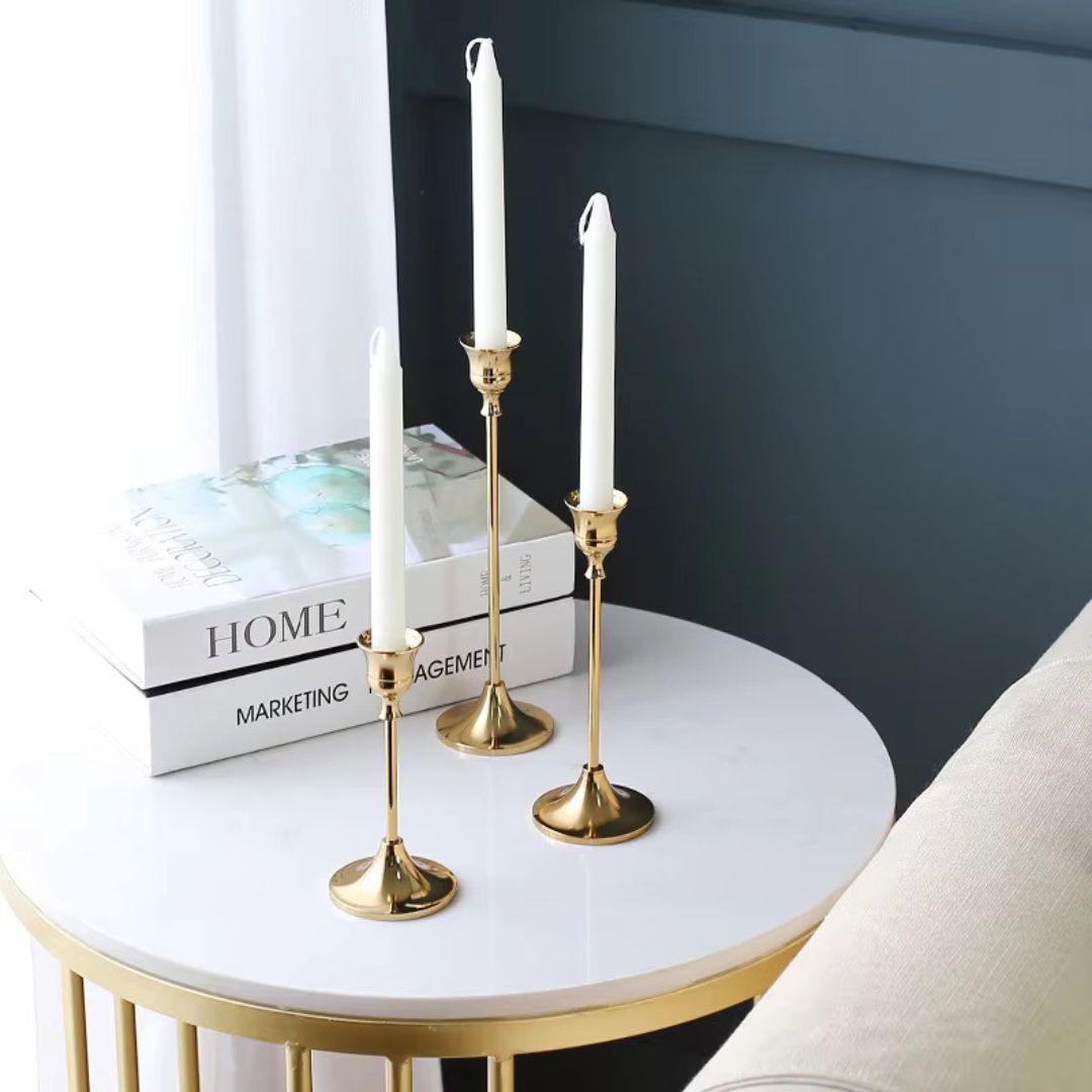 Premium Gold Candle Holders