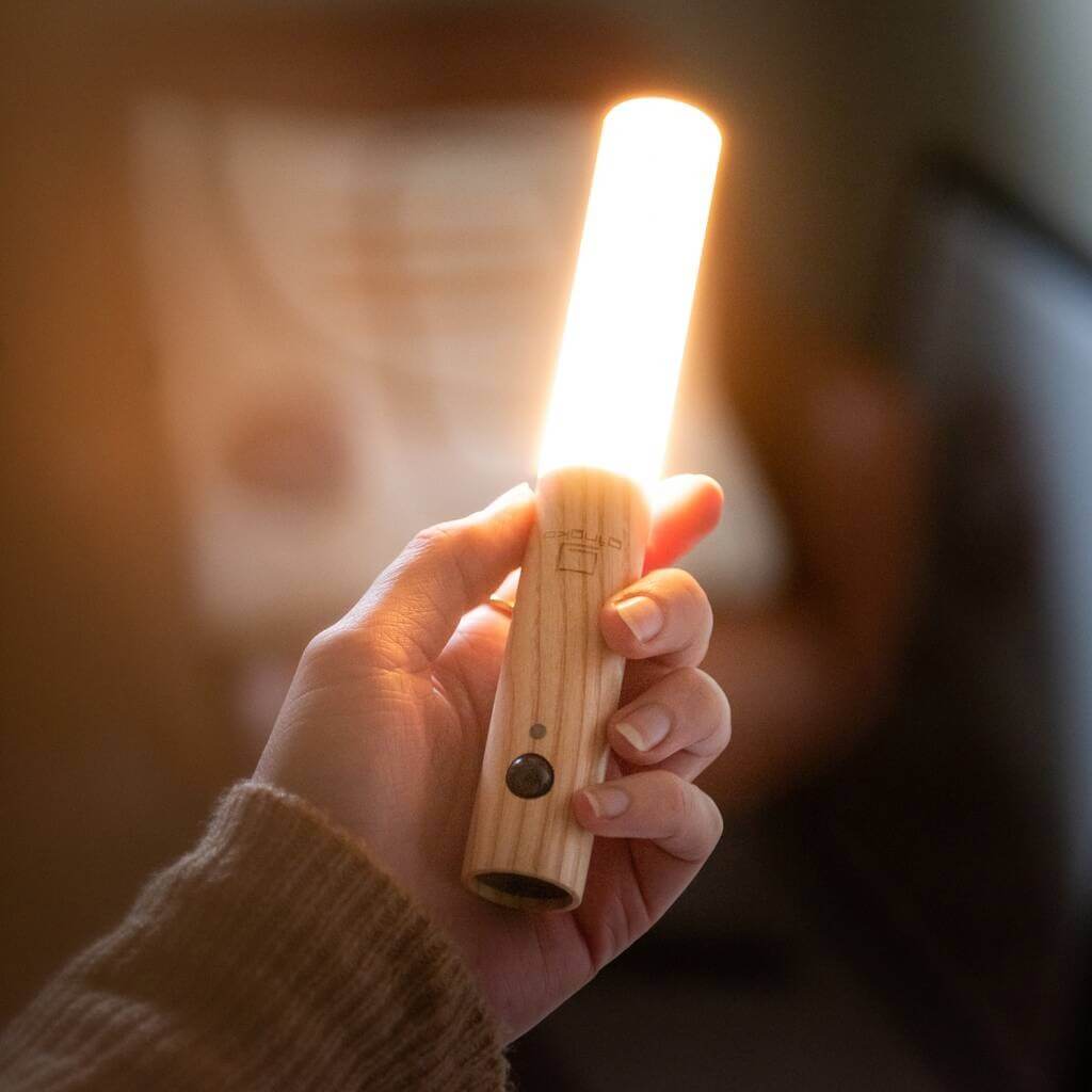 WoodGlow™ Motion Sensor Wall Light made of Wood - No Plug USB Charging